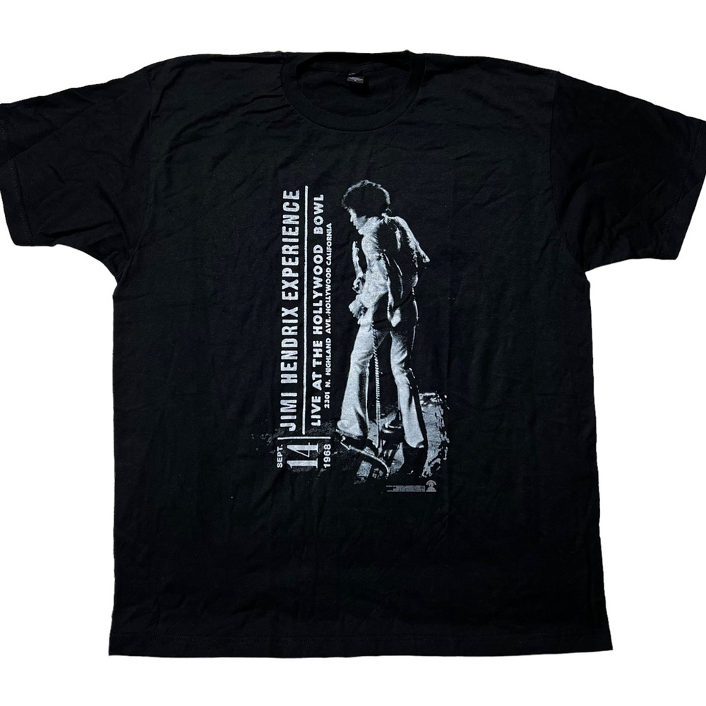 NWOT Tultex Jimi Hendrix Experience 1968 Hollywood Bowl Graphic T-Shirt Men’s XL